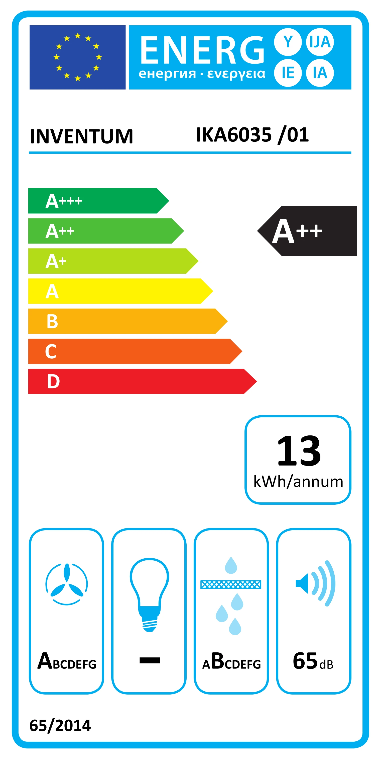 Inventum IKA6035 – Inductiekookplaat 60 cm met geïntegreerde afzuiging