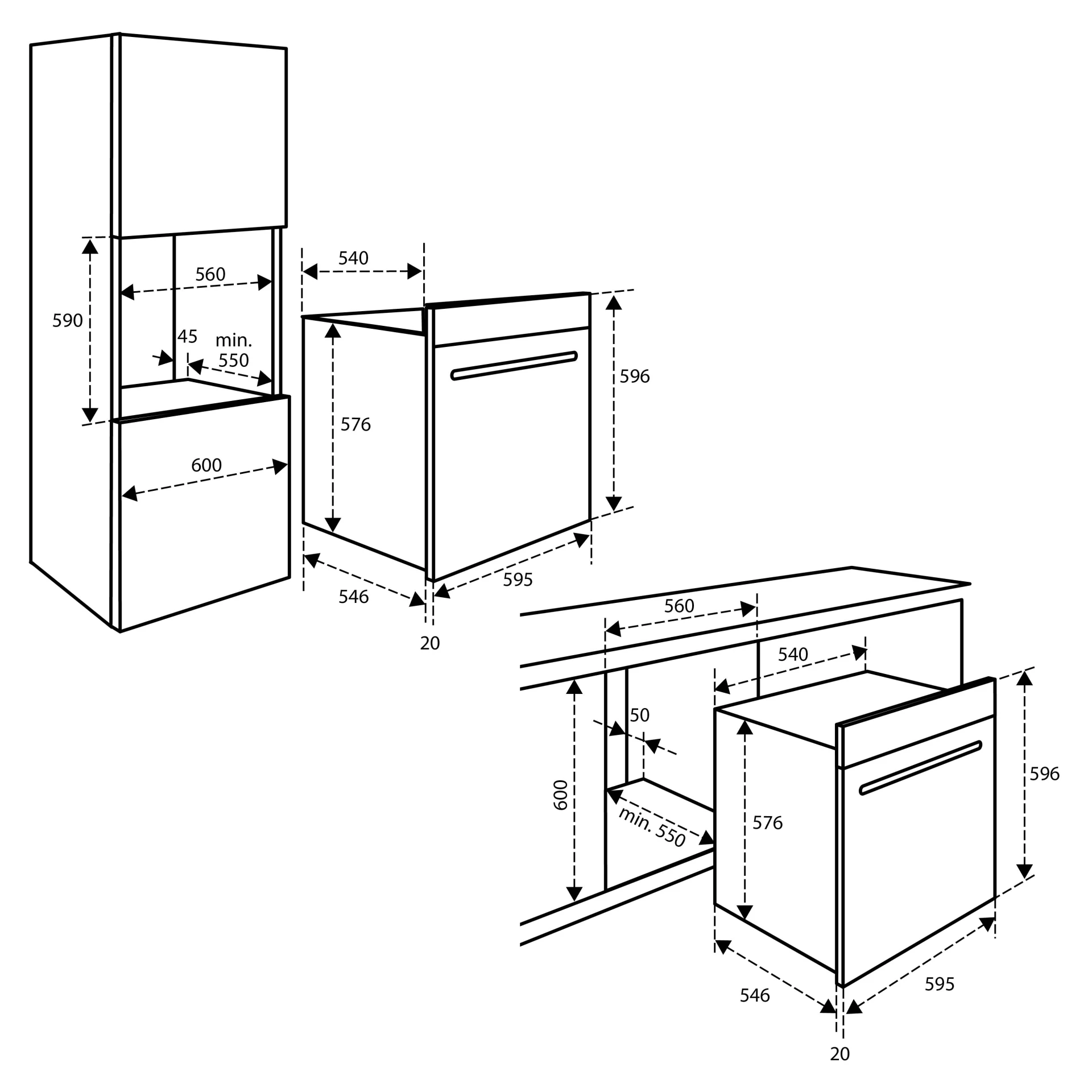 Inventum IMC6035GT – Inbouw combi-oven met magnetron 72 liter nis 60 cm
