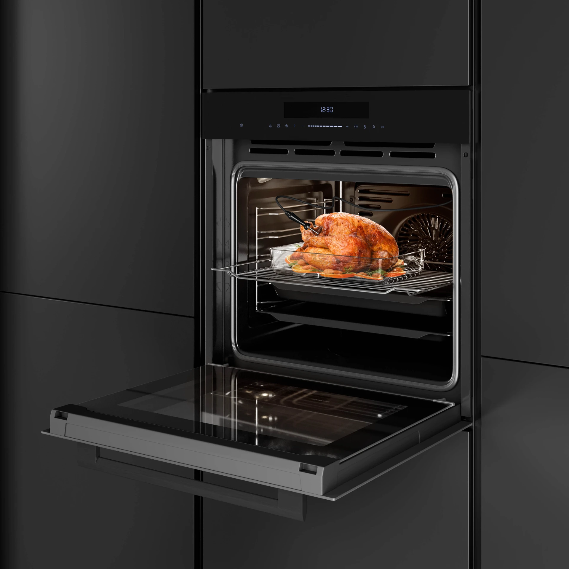 Inventum IOM6035GT – Inbouw oven 72 liter (nis 60 cm, zwart)