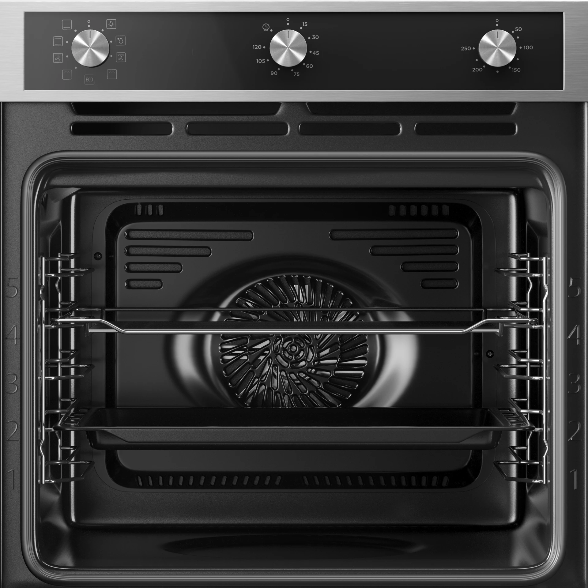 Oven - 72 l - Nis 60 cm - Zwart/RVS IOH6072RK