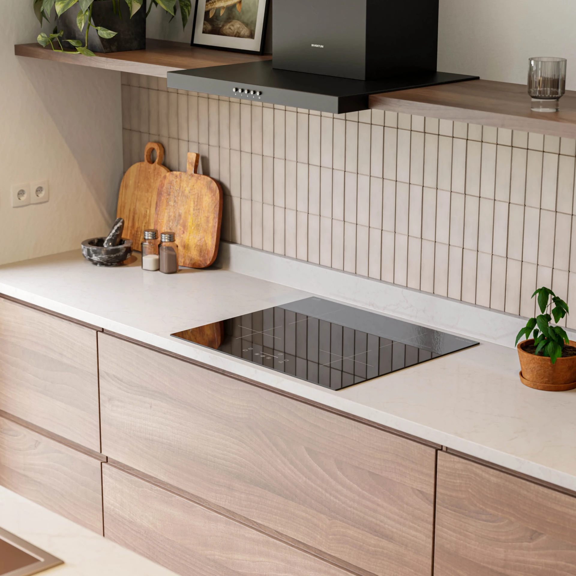 Inductiekookplaat - 60 cm - 1- of 2-fase IKI6028