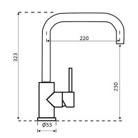 REGINOX Crystal Eenhendel keukenmengkraan R30516