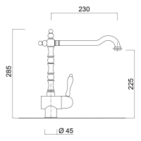 CUCINA Praga Eenhendel keukenmengkraan 7520 BR