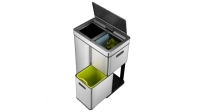 EKO Recycle Mirage Plus Sensor Afvalbak 30+15+15L Mat RVS