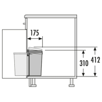 HAILO Pico 5 Afvalemmer