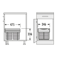 HAILO Tandem RB afvalemmer 3642731