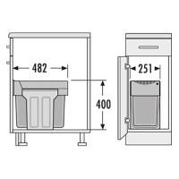HAILO Tandem AS Terzett Afvalemmer 3666841