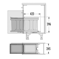 HAILO Solo Afvalemmer 3635001