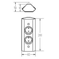 Energiezuil ST3081/200 RVS