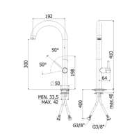 PAFFONI Chef keukenkraan