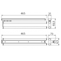 Handdoekrek 2-voudig