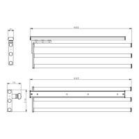 Handdoekrek 3-voudig