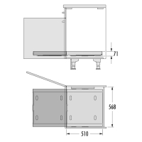 HAILO Universeel plateau wit