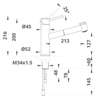 CARESSI 124 U ECO RVS