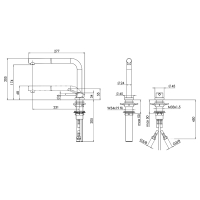 NOBILI Aquerelli keukenkraan AQ93500IX. RVS-look