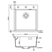 CARESSI CAQPP40KR10BK-EB Zwart