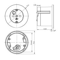 CARESSI CAPS Contactdoos RVS-look
