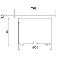 BACHMANN PIX USB-lader Zwart