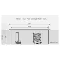 BACHMANN Twist Inbouw contactdoos Zwart
