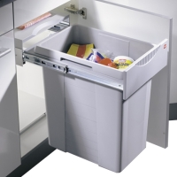 HAILO Easy Cargo Afvalsysteem 40L &ndash; Inbouw Grijs