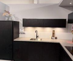 Showroomkeuken | Hardenberg | Stoere Decor eiken nero hoekkeuken