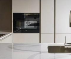 Easytouch zand ultramatte U-keuken met composiet werkblad - 2