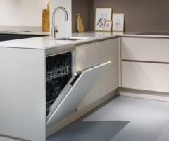 Easytouch zand ultramatte U-keuken met composiet werkblad - 3
