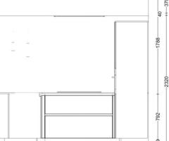 Easytouch zand ultramatte U-keuken met composiet werkblad - 9