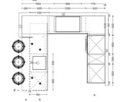 Easytouch zand ultramatte U-keuken met composiet werkblad - 10