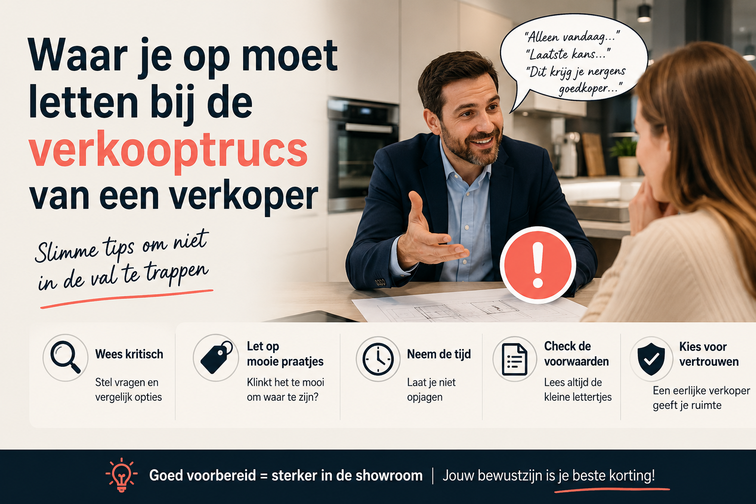 Waar moet je op letten bij een keukengesprek?